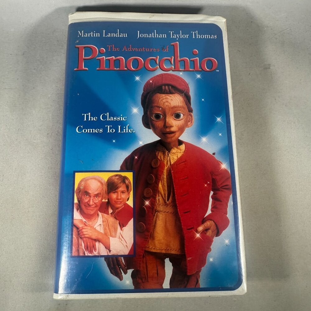 The Adventures Of Pinocchio VHS 1996 Family Classic W/ Martin Landau